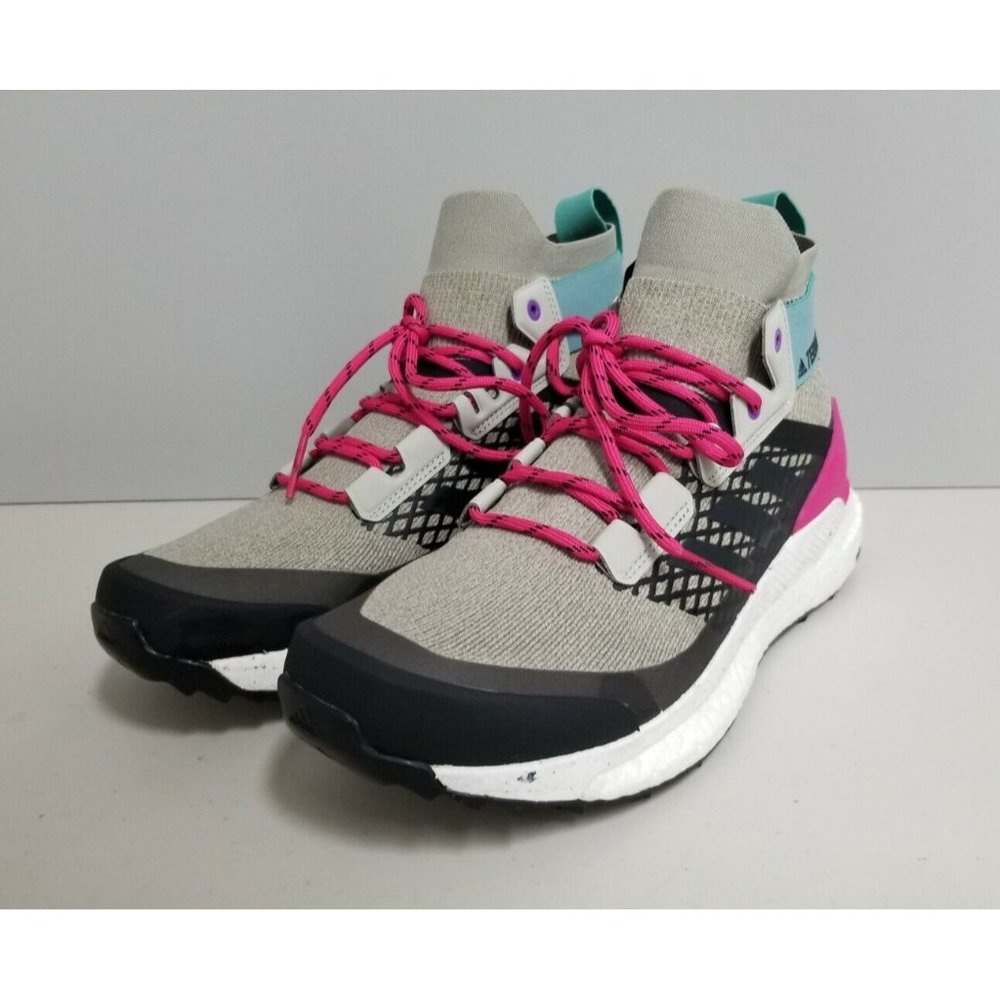 Adidas Terrex Free Hiker Sneakers Sesame Carbon Magenta Mens Size 8.5 - Picture 2 of 7